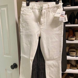 White cut off jeans by Mother